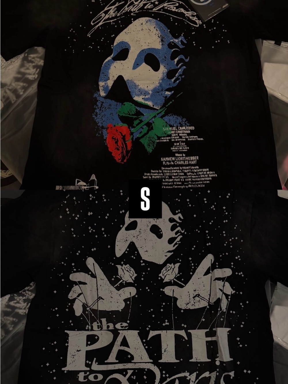 The Path To Paris Graphic Tee - Black with Multicolor Print